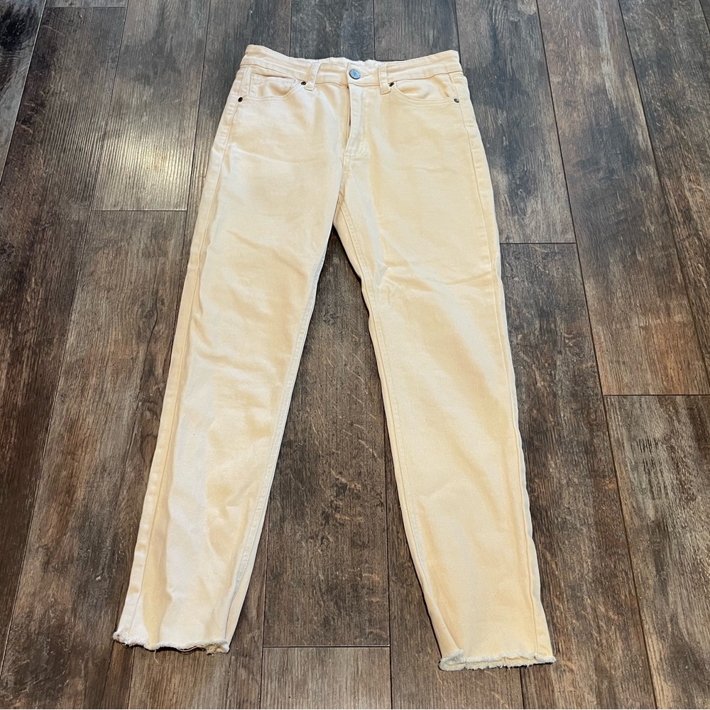 Wishlist Beige Straight Leg Jeans